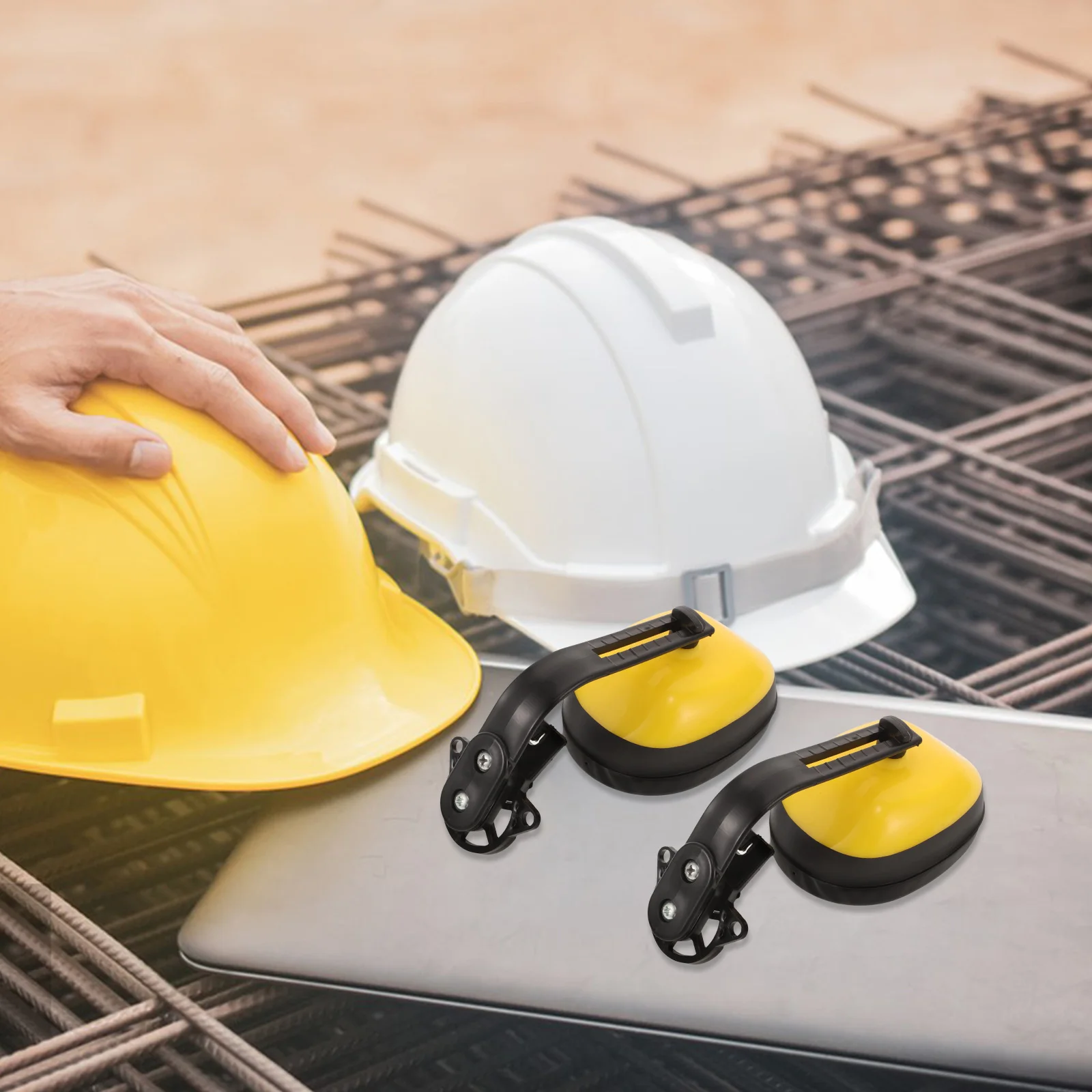 

Soundproof Earmuffs Hard Hat Protection Noise Reduction Construction Safety Hearing Industrial Ear Protector Lightweight