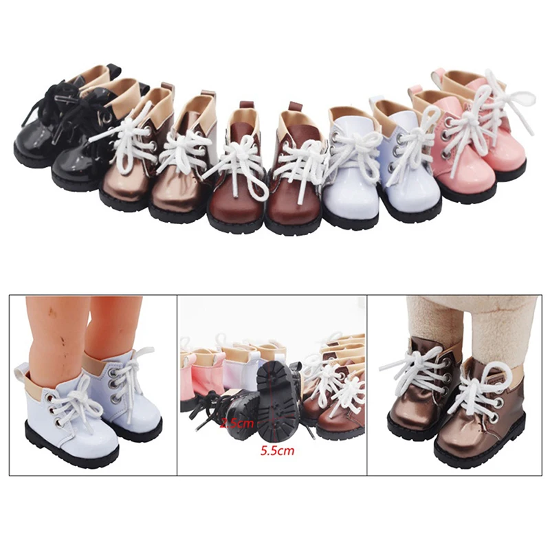 

Mini Doll Shoes Martin Boots High-top PU Shoes For American Paola Reina Doll&1/6 BJD Blythe EXO Doll Boots Girl`s Gift