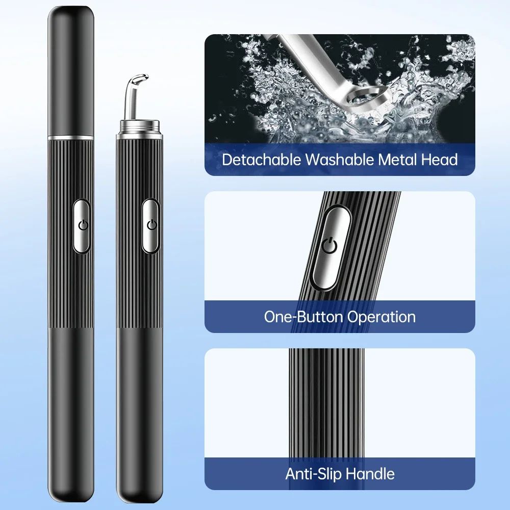 Smart Visual Comedondrukker LED-licht Acne Cleaner Stevige mee-eters Acne Remover Gezicht Diepe reiniging met HD-camera