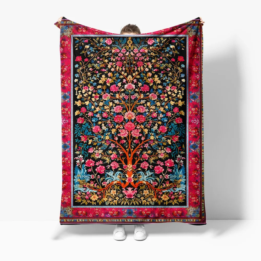 

Одеяло с цветочным принтом павлина, вышитое покрывало, декоративное одеяло, чехол для подушки, домашний текстиль, подарок