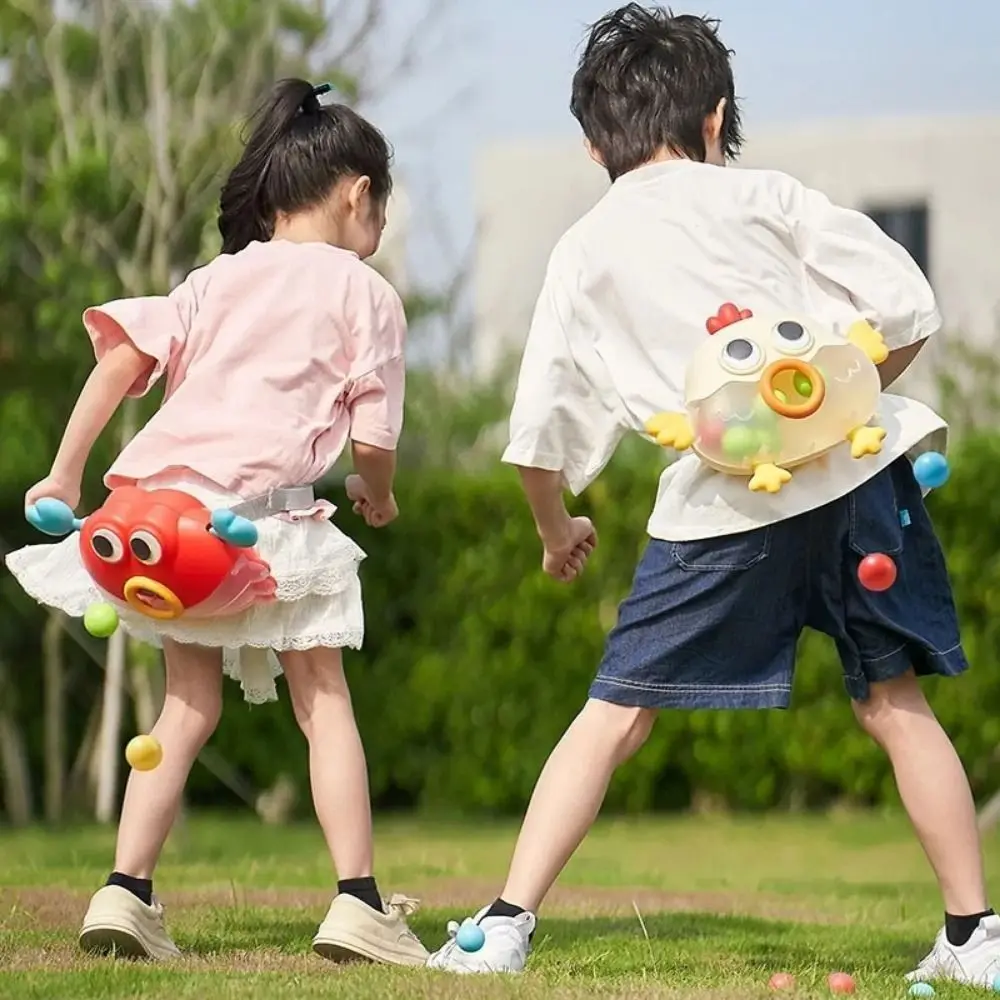 Cartoon Design Shaking Ball Box Exercise Bounce Shake Chick Eggs Parent-Child Interactive Funny Physical Training