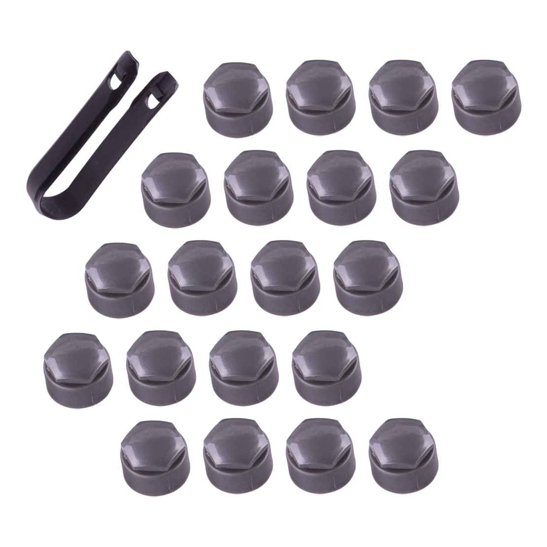 20Pcs/set 25mm Wheel Tire Lug Bolt Nut Caps Covers With 1 Removal Tool Fit For Audi A4 A5 S5 A6 S6 A7 A8 S8 RS4 RS6 TT A1 Q3 Q5