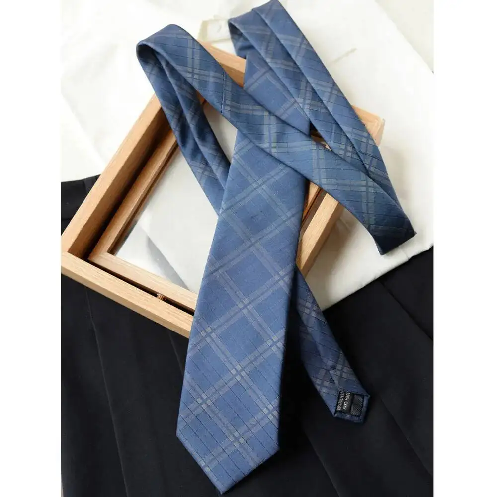 Krawat w kratę, uniwersalna, elegancka koszula garniturowa dla kobiet i mężczyzn, artystyczny, luksusowy, ręcznie wiązany, styl uniwersytecki, akcesoria JK.