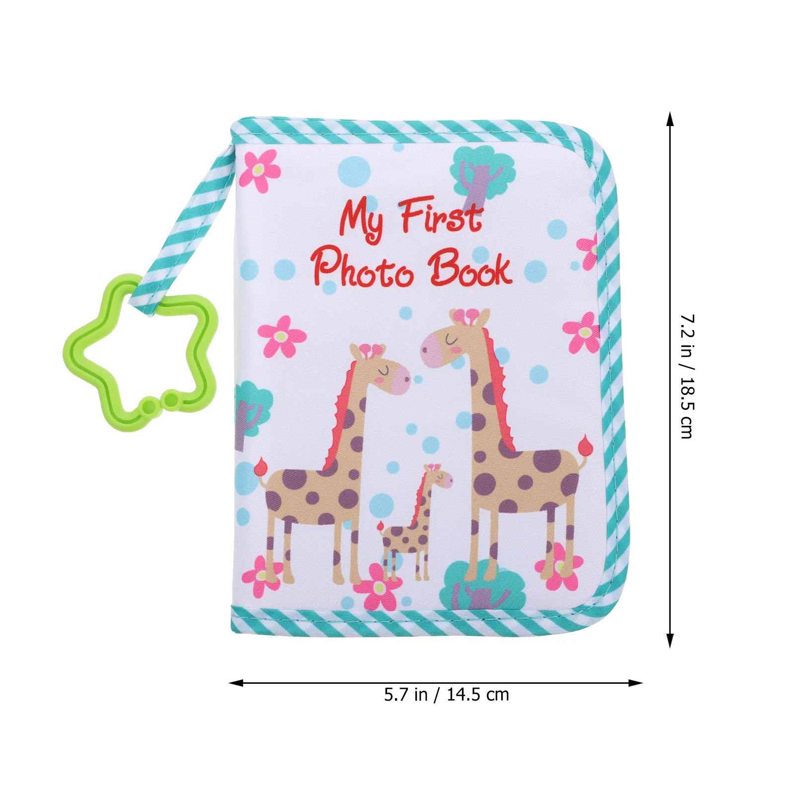 Soft Cloth Photo Book Baby Gifts for Stocking Stuffers First Time Mom Pocket Album Green Kids