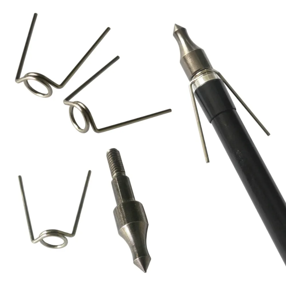 

12/24/36/50pcs Bowfishing Arrows Spring Stainless Steels Spring for Hunting Fish Arrowhead Arrow Tip Spring Outdoor Fishing