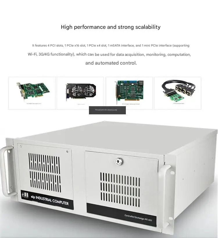 EIP الشركة المصنعة IPC-610L 300W B75A I7-6700 8G 256G SSD 1T HDD 4U مخزون الكمبيوتر للتحكم في الدرجة الصناعية #6