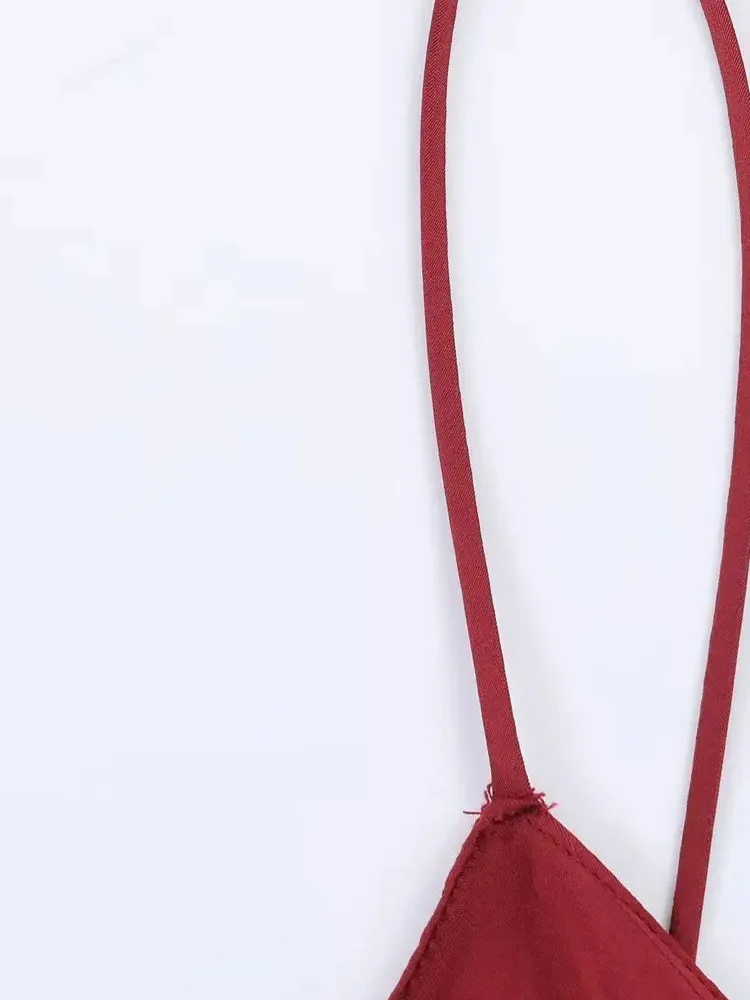 Sukienka damska letnia z dekoltem w serek, plisowanymi detalami, bez rękawów, seksowna, z odkrytymi plecami, długa sukienka na ramiączkach, damska, codzienna, na bankiet.