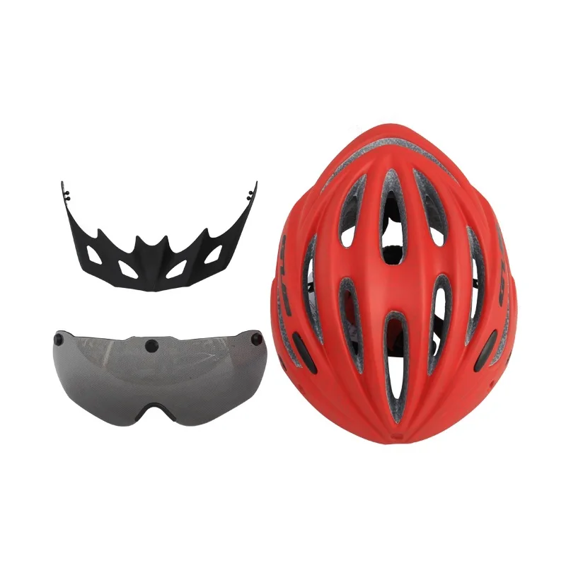 

Mountain Road Electric Bike Helmet with Goggles Cycling Equipment Men's and Women's Safety Hats City Bike