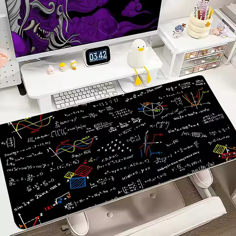 Mathematical Formula Mouse Pad 900x400MM Large Gaming Mousepad Keyboard Gamer Rubber Anti-wrinkle Anti-Slip Bottom Desk Mat