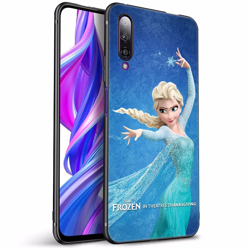 Disney Princess Frozen Elsa Black Case For Huawei NOVA Y90 10 Pro 9Z Y9A Y7A Y5P Y6P Y7P Y8P Y5 Y6 Y7 Y9 Prime 2019 Y6S Y8S Y9S