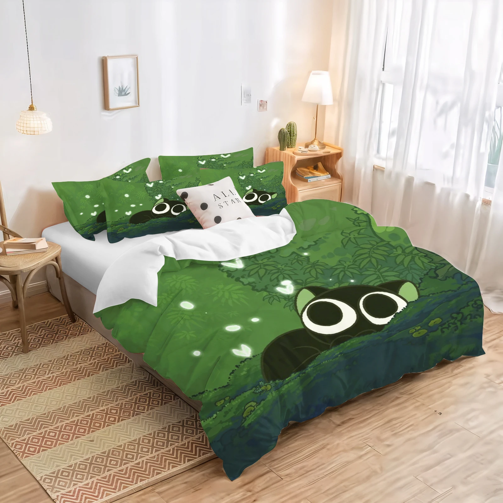 

Miniso X The Battle of Luo Xiaohei Cartoon Quilt Cover Cartoon Girls Skin-Friendly Breathable Warmth Children's Bedroom Bedding