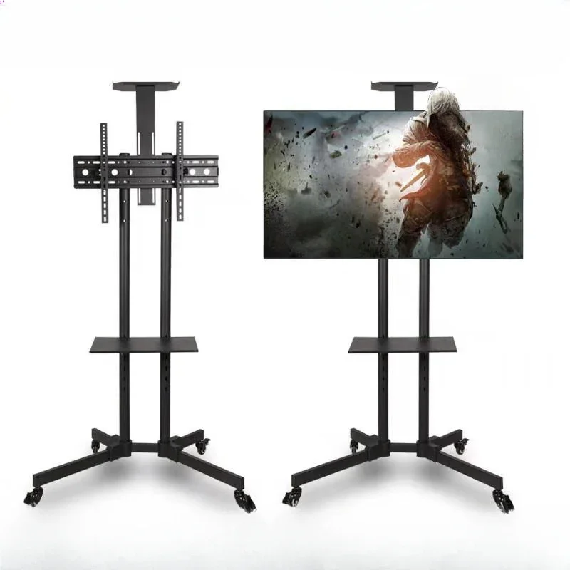 

TV stand Floor-to-ceiling vertical universal bracket Movable monitor rack Universal rotation