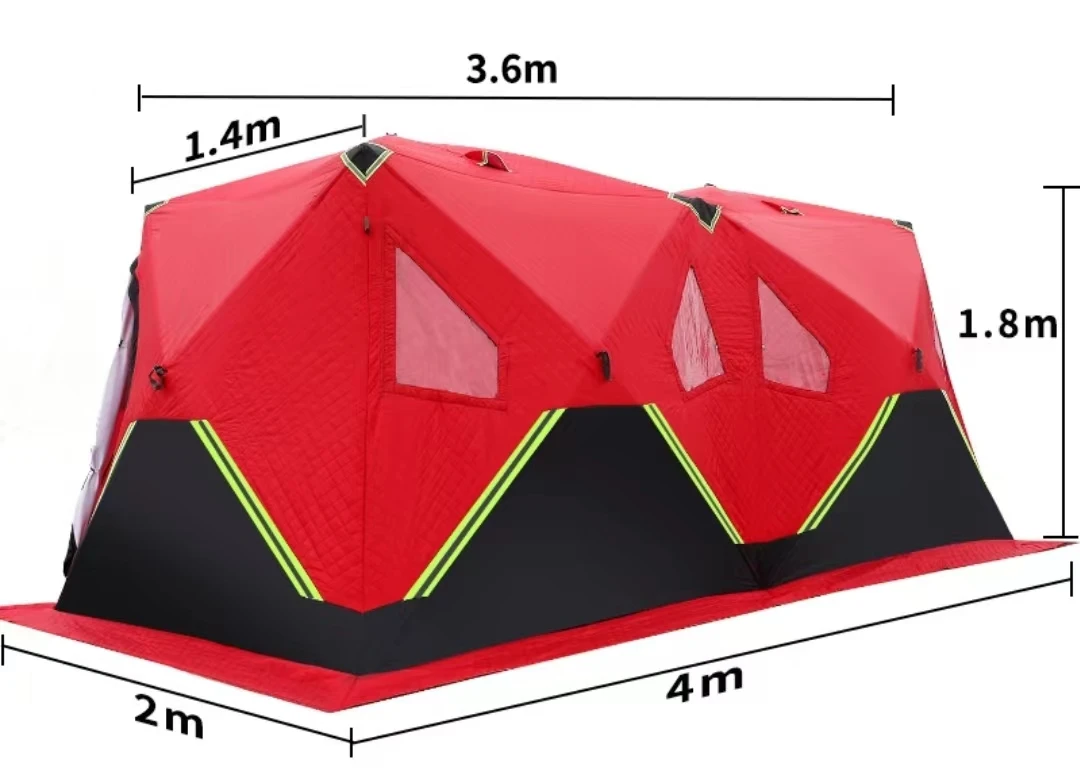 

It is suitable for 4-6 people in winter quick-opening tents, thickened and cottonized fishing tents, and winter fishing tents