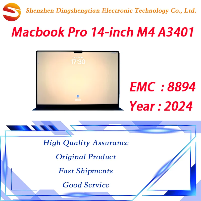 

Original Brand New For MacBook M4 Pro 14-inch A3401 LCD Screen Display Panel Sliver Space Black EMC 8894 2024 Year Replacement
