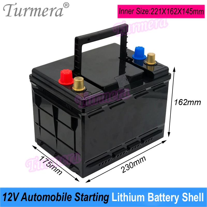 Turmera 12V samochodowe baterie litowe Shell akumulator samochodowy Box dla serii 213 86610 86650 wymień 12V kwasowo-ołowiowy