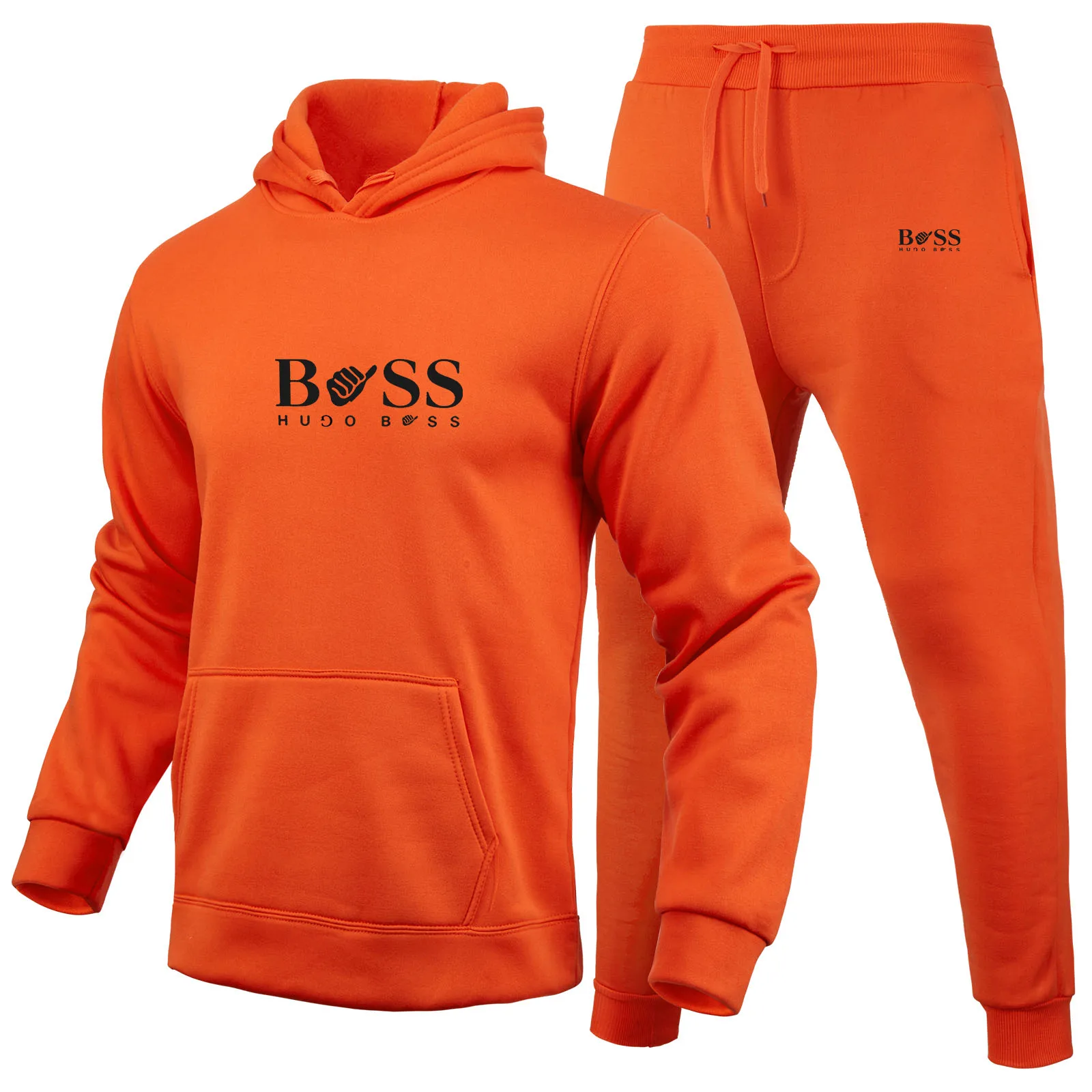 2024 Heren Herfst/Winter Merk Casual Hoodie Sweatshirt + Joggingbroek Sportkleding Heren Pullover Mode Pak Heren Pak