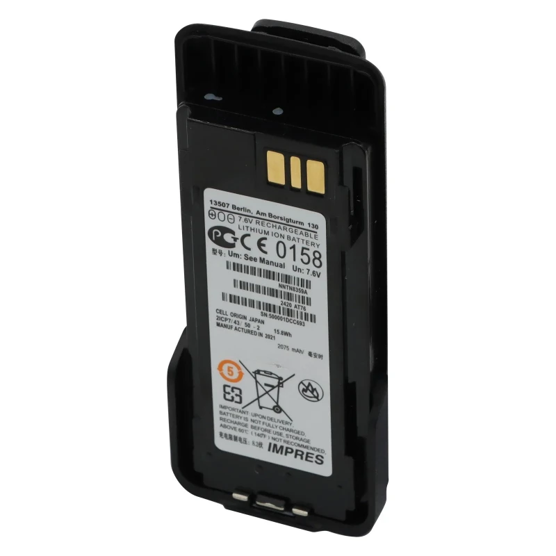 แบตเตอรี่ NNTN8359A สำหรับวิทยุ Motorola DP4000EX DP4401EX DP4801EX XPR7350Ex XPR7550Ex DGP8550E XIR P8608EX XIR P8668EX