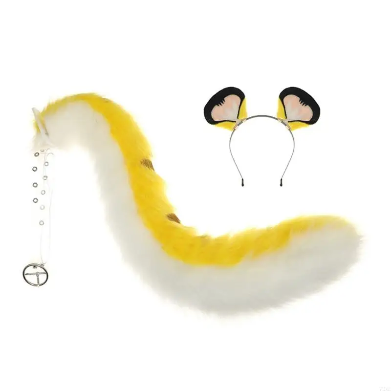 72xe Ears and Tail Set Furry Ear Head