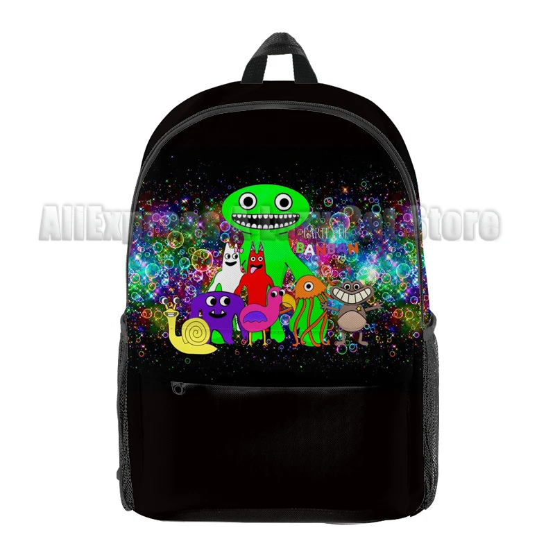 Garten of Banban mochila colorida para niños y niñas, bolsas escolares de capacidad para estudiantes, mochila impermeable de dibujos animados de Anime