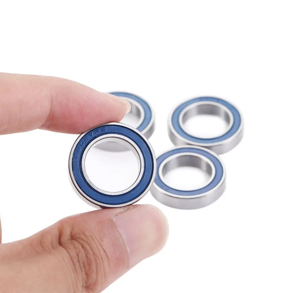 15*24*5mm Chrome Steel Blue Sealed with Grease Bike Pivot Bearing RSV Ball Bearings 6802 VRS MAX Bearings Full Balls Bearing