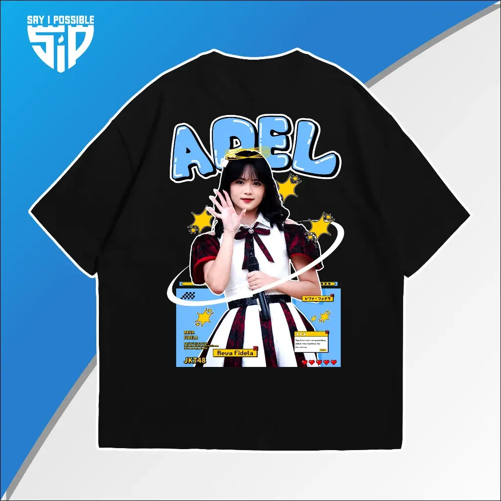 KAOS JKT48 MY OSHI ADEL STARS EDITION - kaos streetwear - Baju T-Shirt Viral JKT 48 Combed  Pria Unisex Kaos/Shirt Unisex