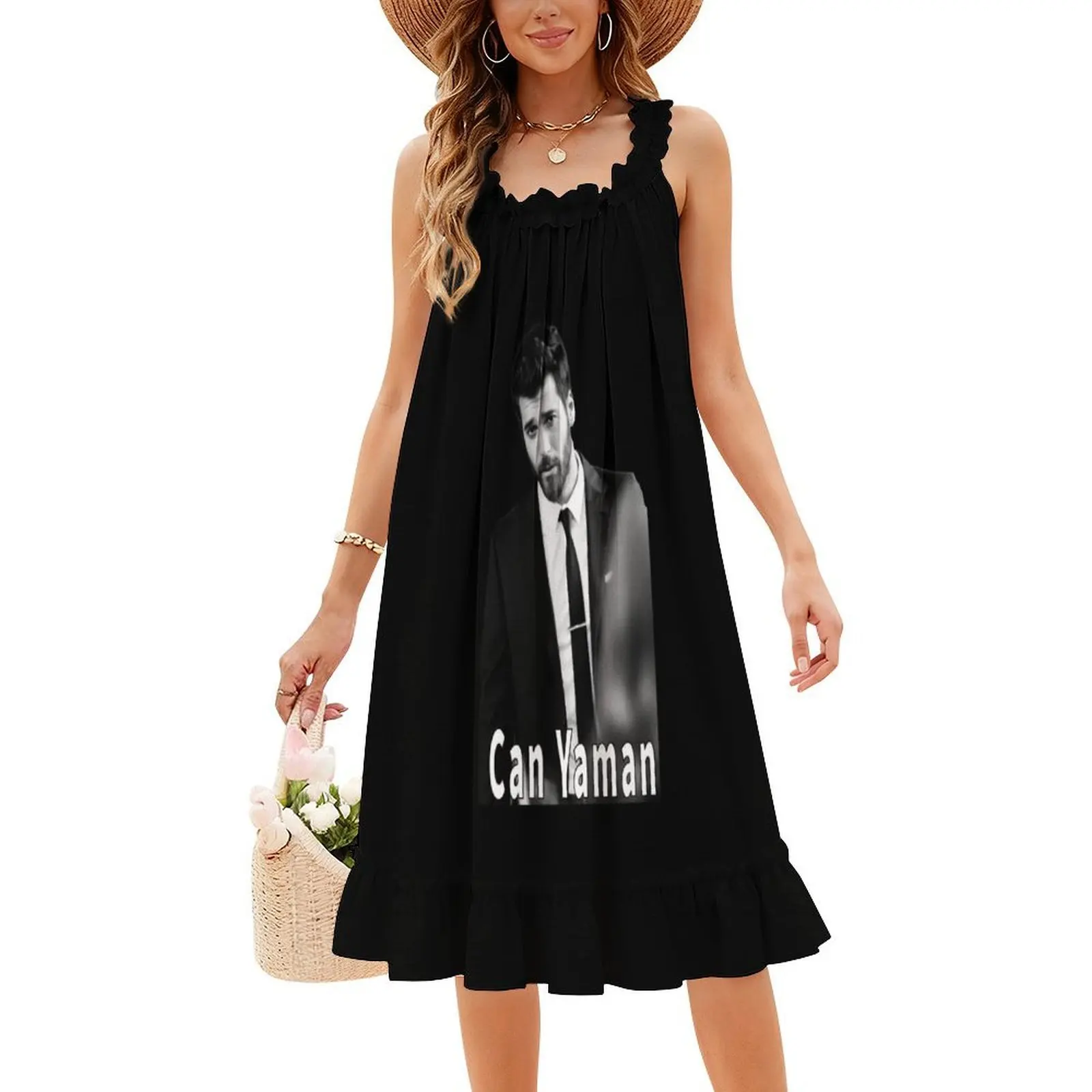 يمكن يامان بدلة البوهيمي فستان بلا أكمام للنساء طباعة فساتين حفلات الشاطئ يمكن يامان المرأة يمكن يامان فستان يامان ل