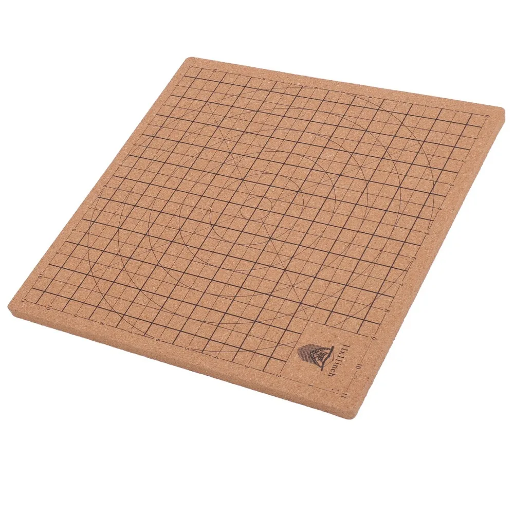 Durable Double Side Macrame Board Printed Grid Cork Braiding Board Cork Craft Board For Knitting Activities