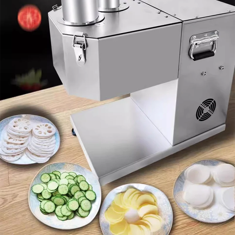 البطاطس التجارية، جذر اللوتس، قطاعة فواكه كهربائية، ليمون، تفاح، فجل، خيار قطاعة خضراوات كبيرة