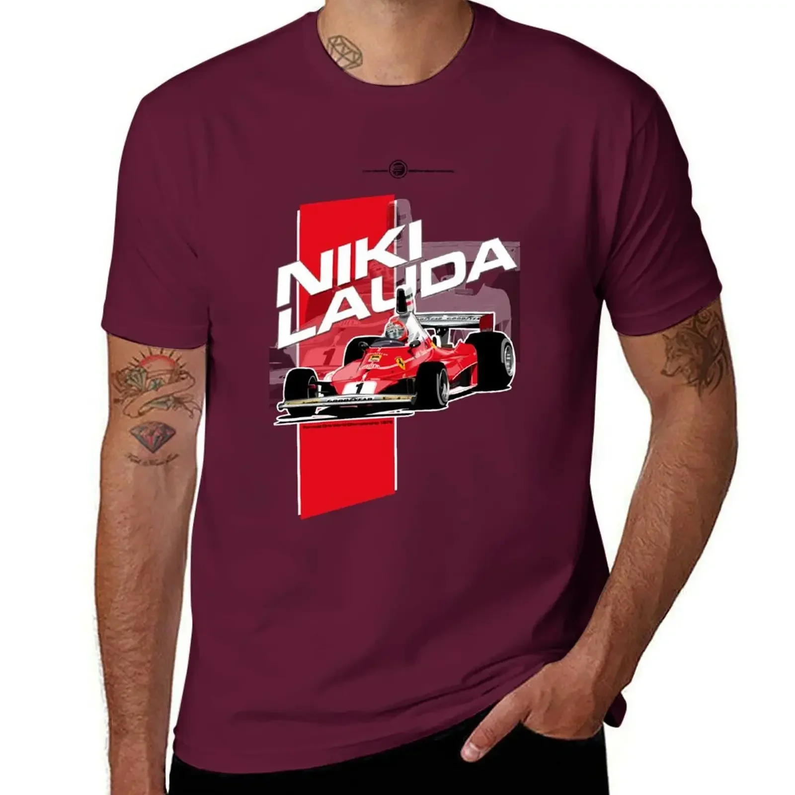 Shirts graphic tees blacks sweat tshirts for men Niki Lauda -  1976 T-Shirt men clothing oversized graphic summer funny style