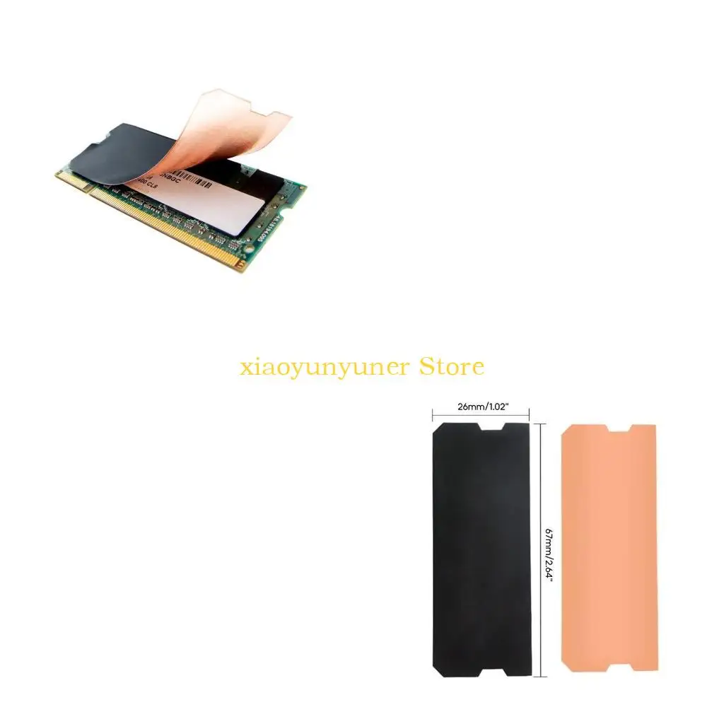 P9JB Pure Copper  Coating Laptop Memory Heatsink Cooling Vest ram- Radiator Cooler Pad Ultra-thin 0.2mm Thickness