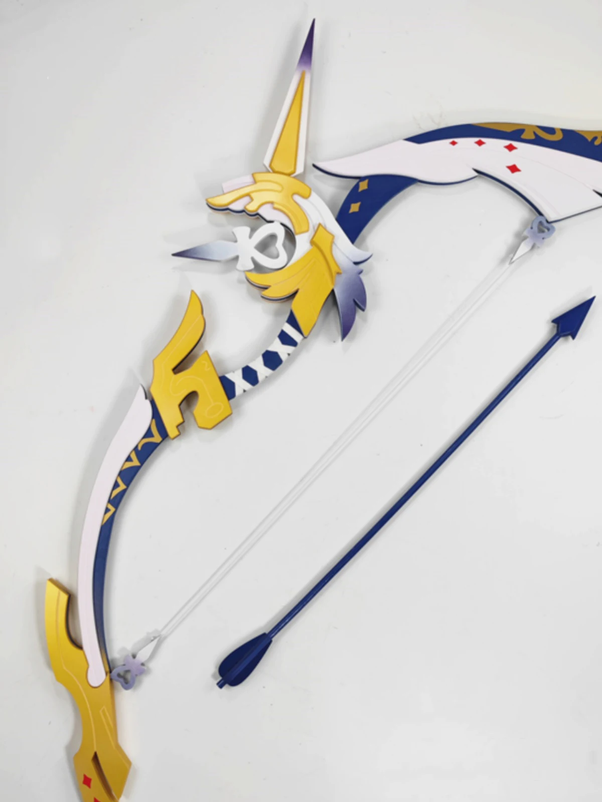 Genshin Impact Ganyu Cosplay Weapon Props Model Knife and Sword Amos Bow Fischl Ganyu Weapon for Various Stage Theaters