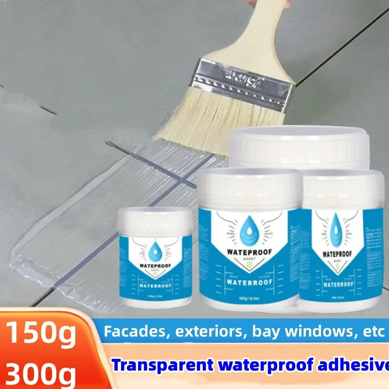 Invisible Waterproof Agent, Transparent Waterproof Coating Anti-Leakage Repairing Adhesive for Roof Walls Indoor Outdoor