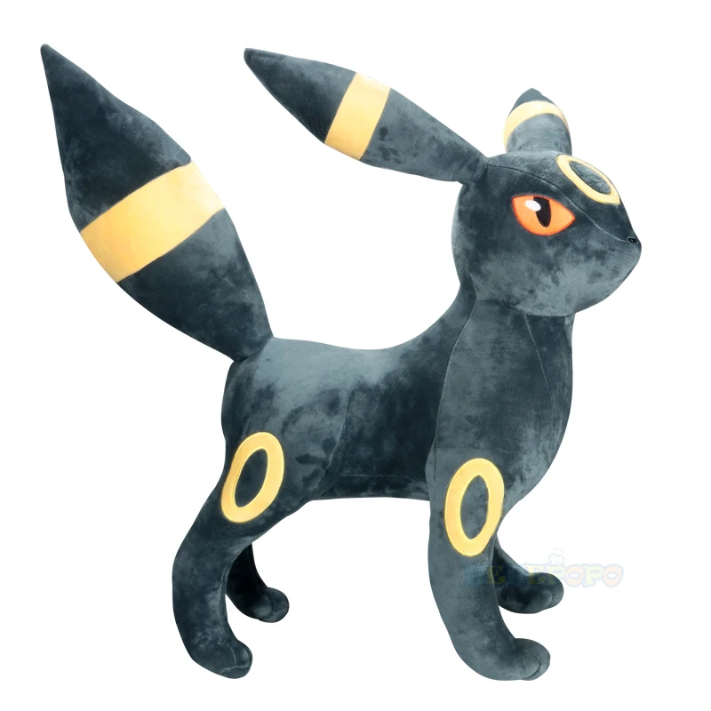 

New Pokemon Characters Large Umbreon 60cm Plush Toy High Quality Stuffed Animals Big Doll Children's Birthday Gifts