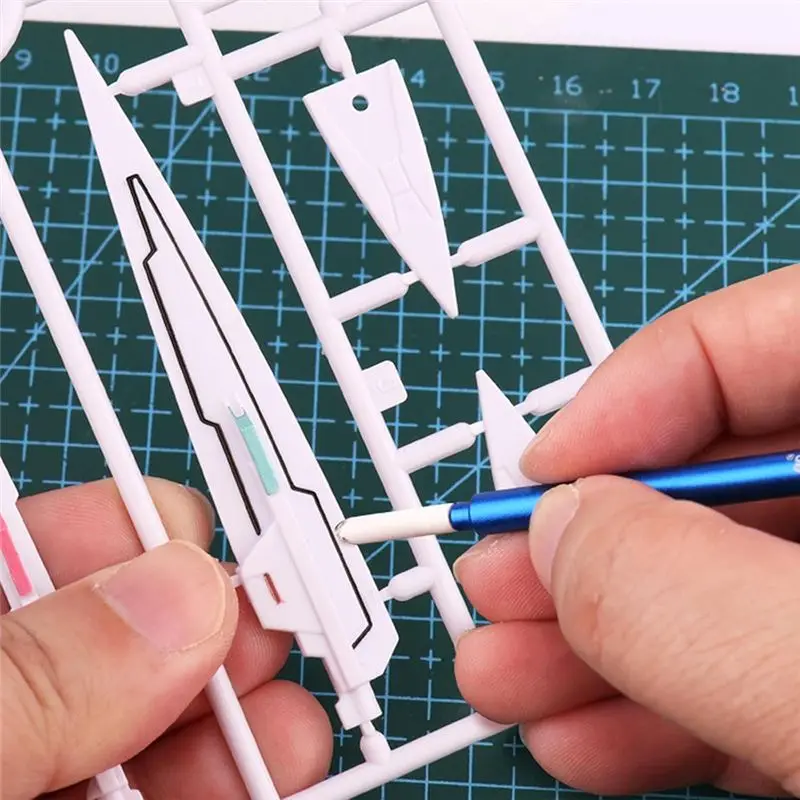 AA81-Professional Metal Model Wiping Sticks Designed For Precise Detailing, Weathering Effects And For Decal Smoothing In Crafti