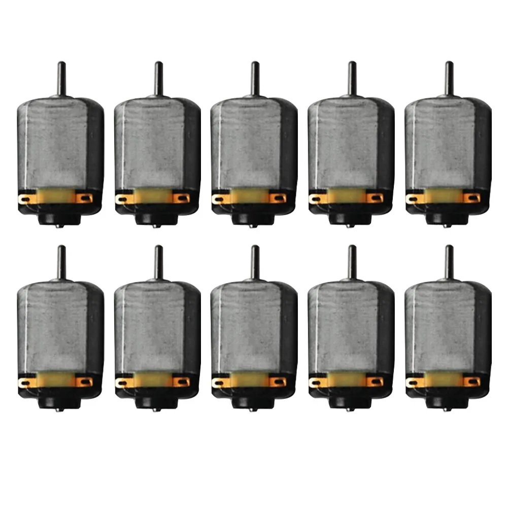 10 Pcs Mini 130 DC Motor Strong Magnetic Brushed Electric 25000 RPM Toys Electric Motor, DIY Remote Control Toy