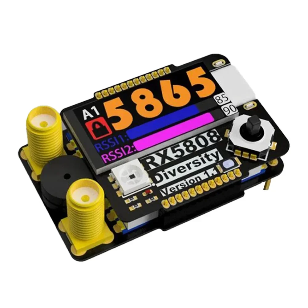 RX5808 5.8G المزدوج هوائي وحدة الاستقبال RX وحدة الاستقبال ل SKYZONE/Fatshark FPV الطائرة بدون طيار نظارات الملحقات جزء