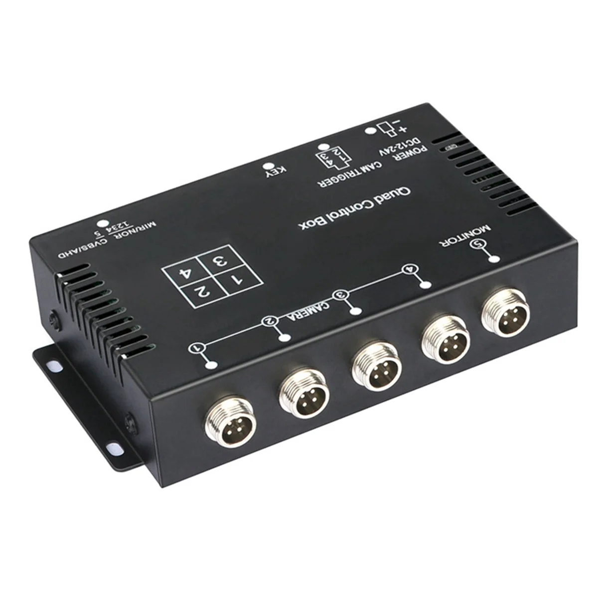 

4 Channel Video Splitter 1080P AHD DC12V 24V Camera Video Sc Super Deal Truck Bus