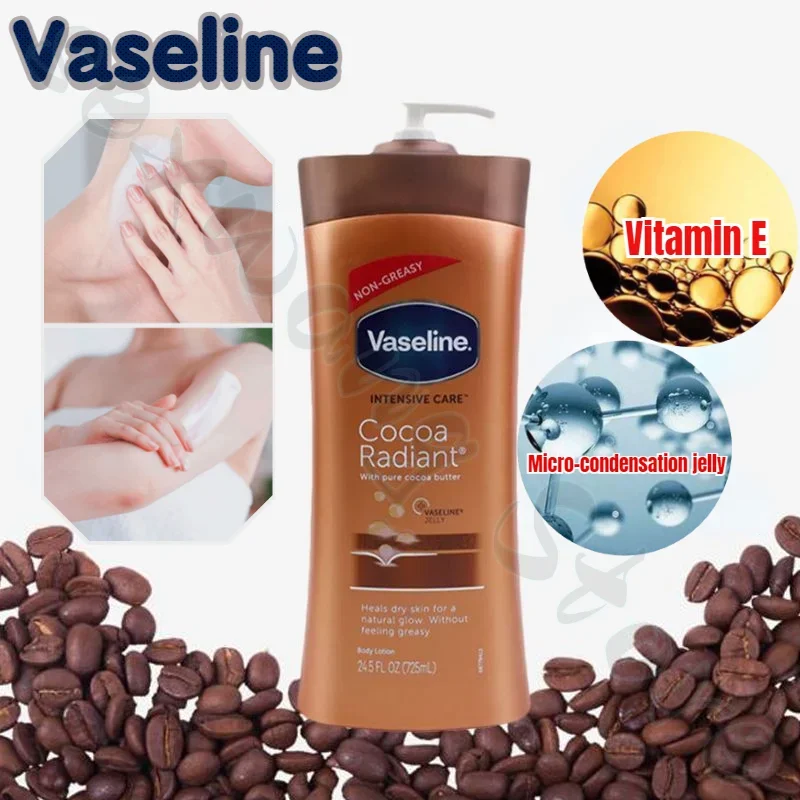 Vaseline Deep Moisturizing Repair Soothing Brightening Skin Moisturizing Vaseline Cocoa Body Lotion 725ml