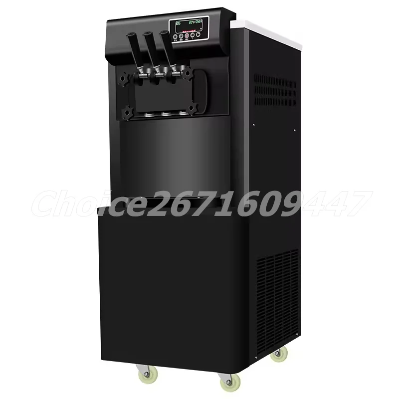 Commercial 3 Flavors Fruit Ice Cream Makers 18-25L/H 3 Taste Ice Cream Vending Machine Vertical Soft Ice Cream Making Machine