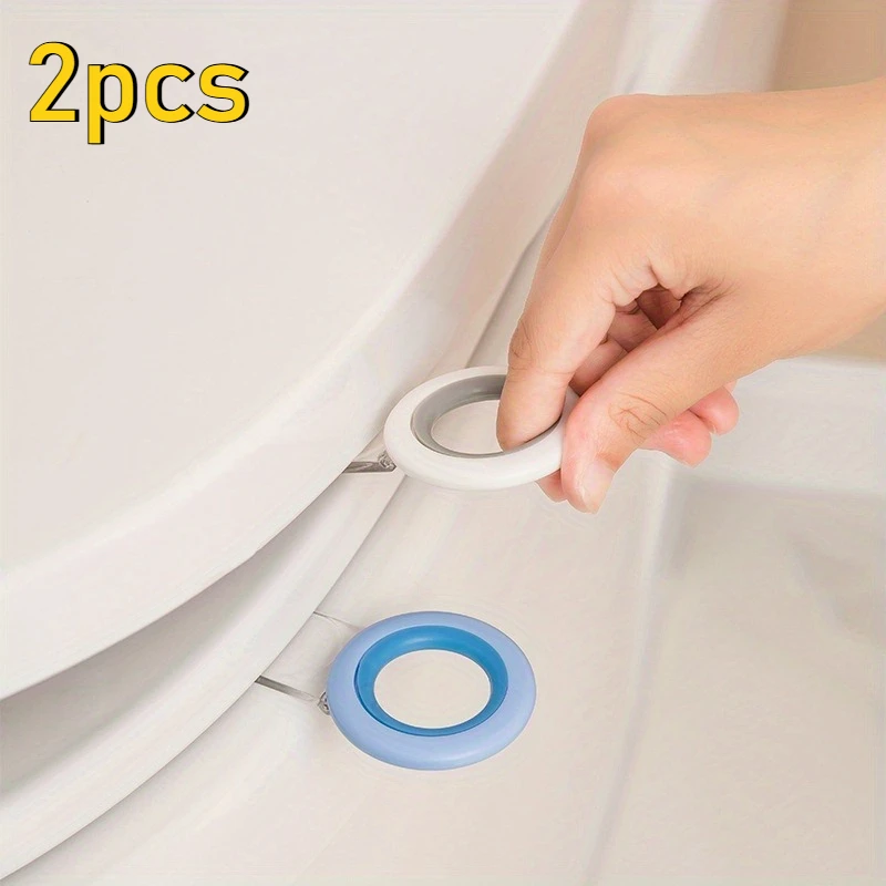 2pcs Multifunction Toilet Seat Lifter Toilet Lifting Device Avoid Touching Toilet Lid Handle Pot Seat Lifter WC Accessories