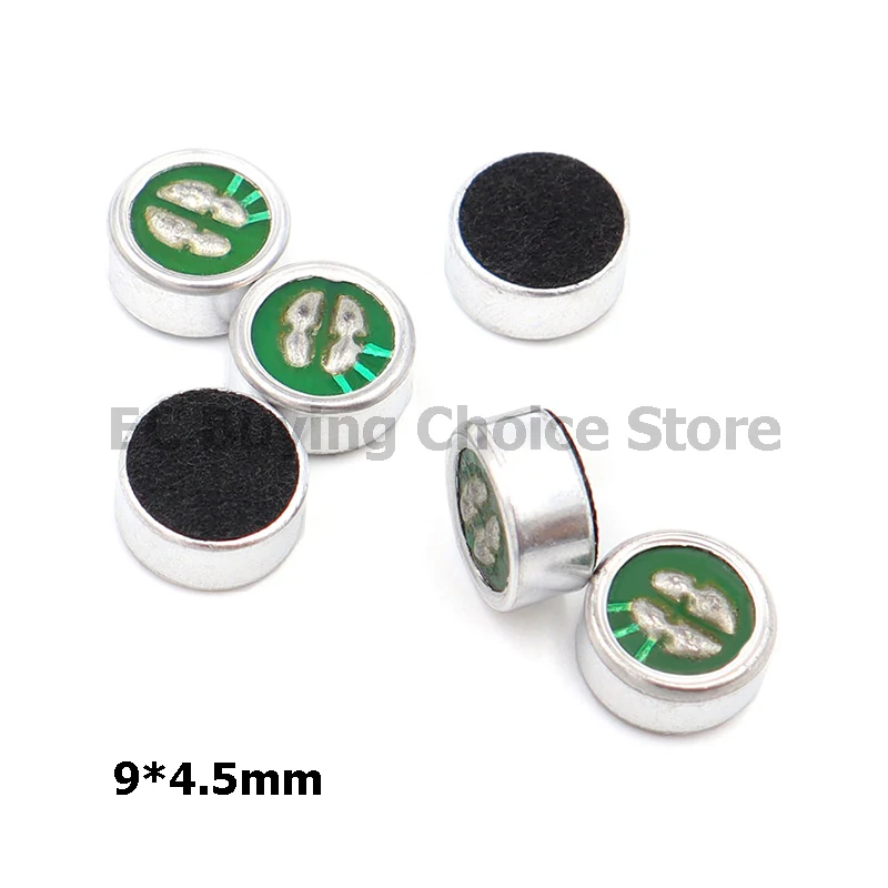 100Pcs/10pcs Capacitive Electret Microphone 9*4.5mm Pick-Up Sensitivity 52DB Microphone Electret Condenser 9mm x 4.5mm MIC Picku