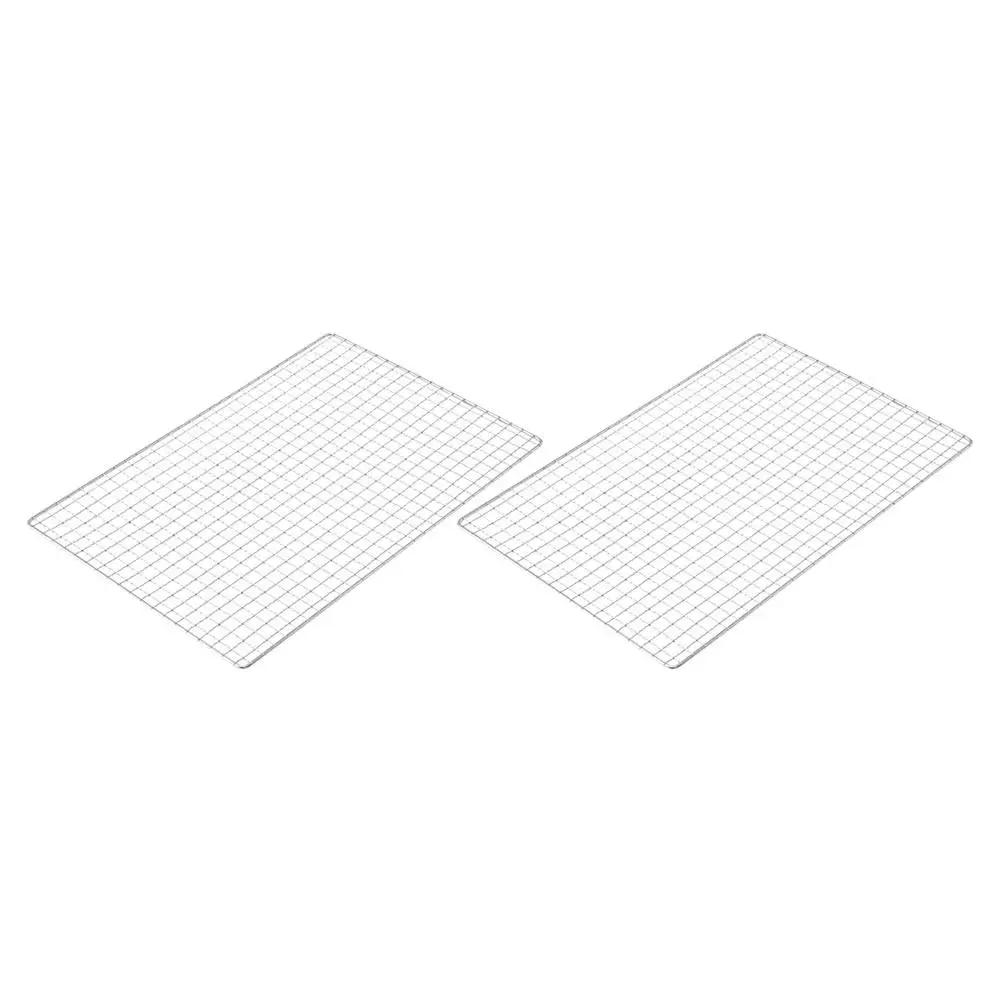 

2Pcs Stainless Steel Barbecue Net Durable Bbq Grill Mesh Perfect Gas Charcoal Electric Grill Accessories Barbecue Net