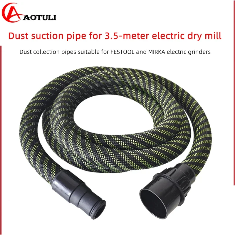 3.5M & 5M Anti-Static Dust Extraction Hose, Vacuum Dust Collector Tube Fit FESTOOL 577158, MIRKA,3M Sanding Polishing Grinder