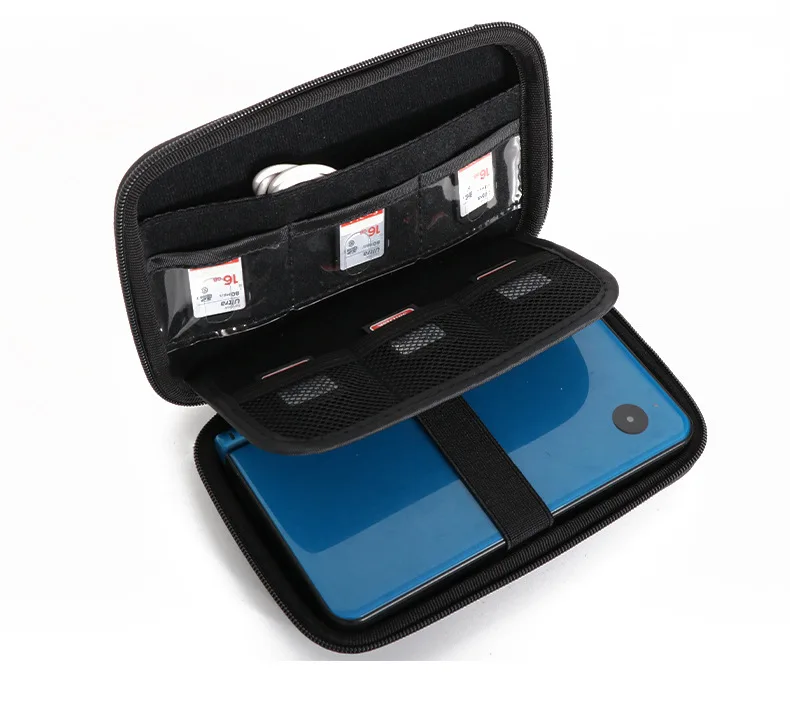 GHKJOK EVA 스토리지 가방 케이스 하드 드라이브, SSD,Nintendo New 3DS XL/ 3DS XL NEW 3DSXL/LL 용 보호 여행용 운반 케이스 커버