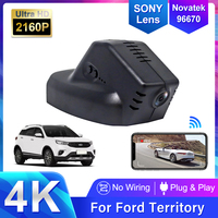 For Ford Territory 2019-2022 Front and Rear 4K Dash Cam for Car Camera Recorder Dashcam WIFI Car Dvr Record Devices Accessories