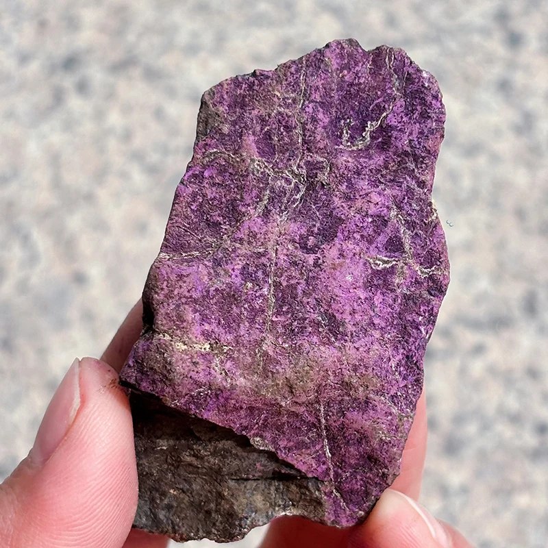 

1 Pc Natural Purpurite Raw Purple Light Crystal Quartz Rough Unpolished Ore Mineral Gemstones Ornament Home Decoration