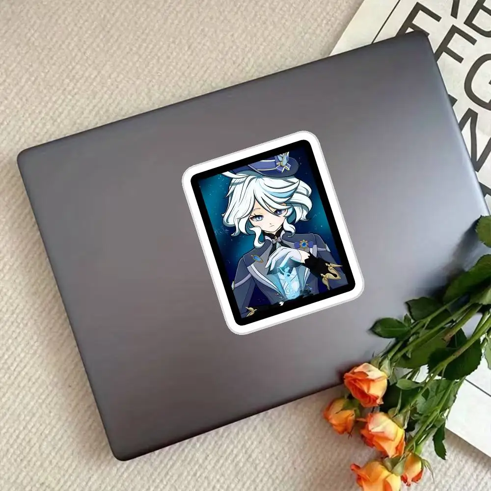 Furina Genshin Impact Waterproof Stickers For Decorating Car Windows Motorcycles And Computers.