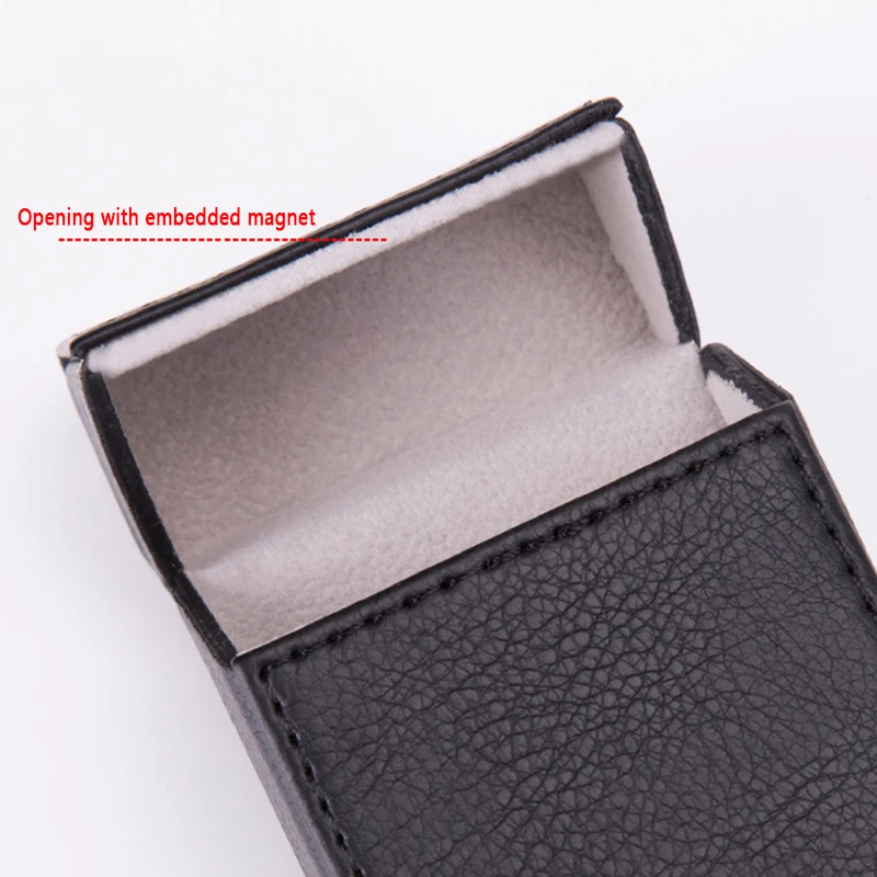 1Pc PU Leather Cigarette Case for Tobacco Storage Box Holder for Holding up to 20 Cigar Protective Cover