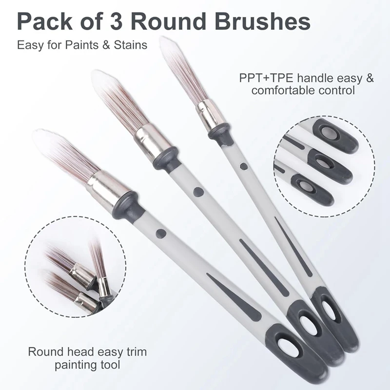 Verfborstels Voor Muren, Kleine Verfborstels Gereedschap Verfrand Voor Het Bijwerken Van De Muurhoek Van Het Huis