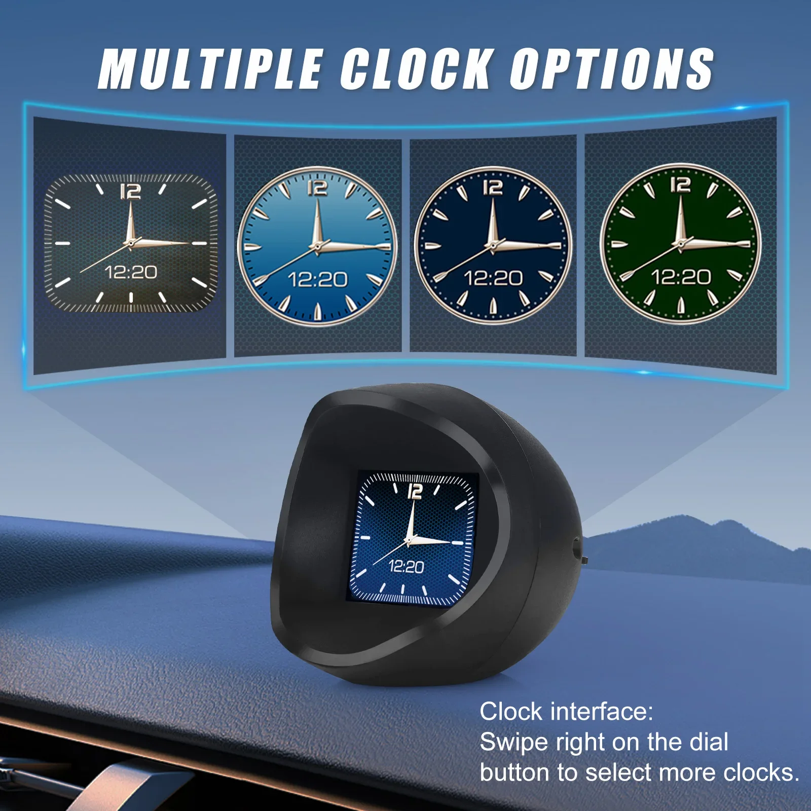 Head-up Display GPS Car HUD Multiple Dynamic Expressions Vehicle Speed/Mileage/Altitude/Clock/Speedometer For Universal All Car